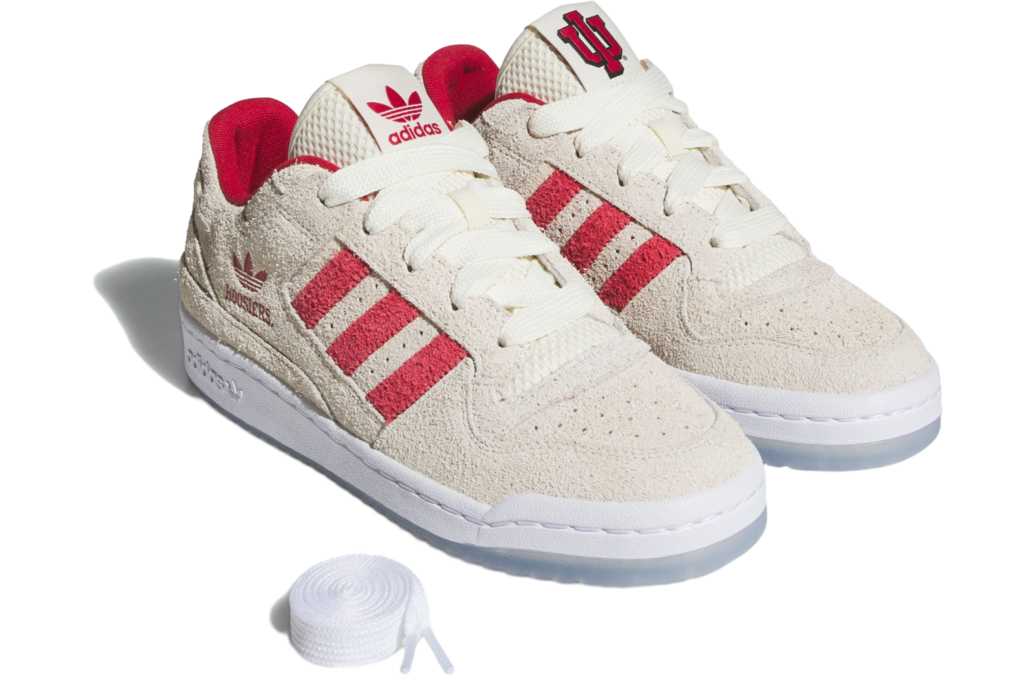 Adidas Indiana Hoosiers Forum Low Cl Cream White / Off White