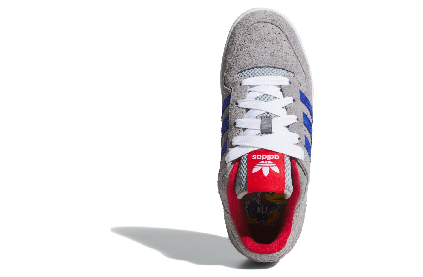 Adidas Kansas Jayhawks Forum Low CL Collegiate Royal / Cloud White