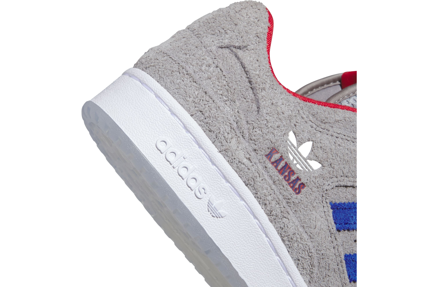 Adidas Kansas Jayhawks Forum Low CL Collegiate Royal / Cloud White