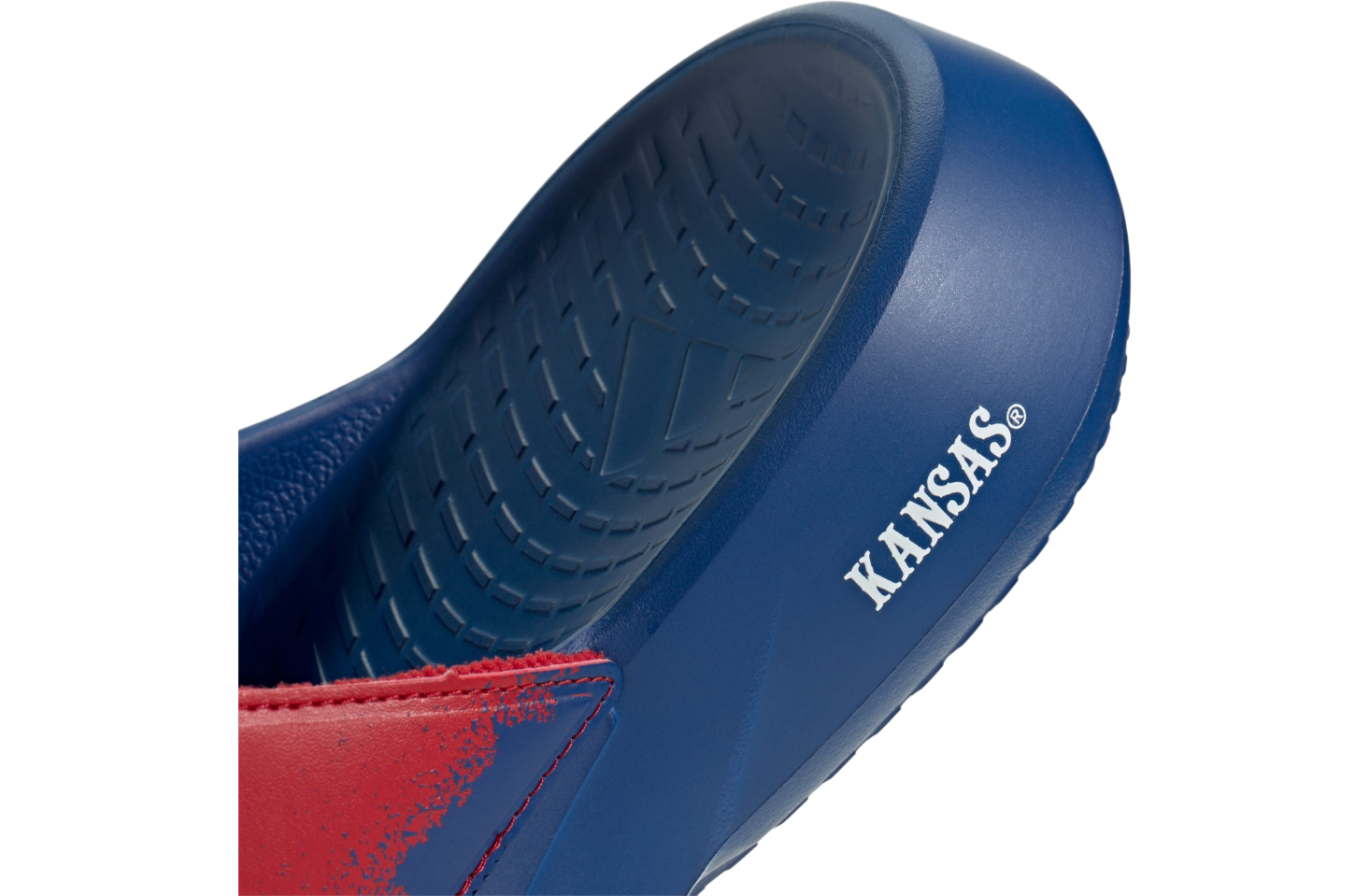 Adidas Kansas Jayhawks Lightblaze Slide Collegiate Royal / Cloud White
