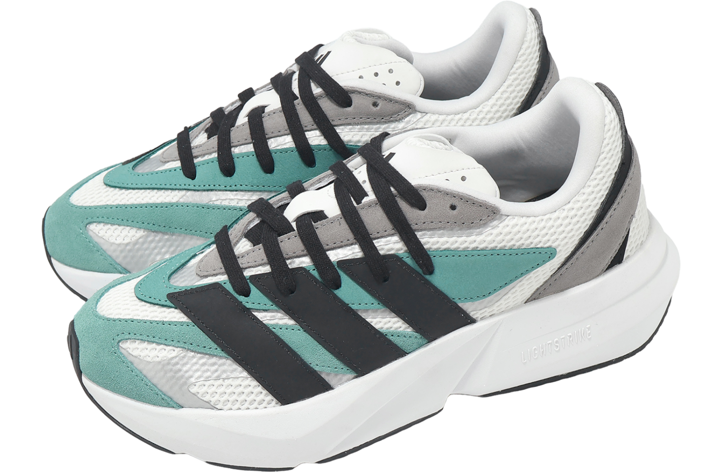 Adidas Lightblaze Cloud White / Core Black / Powder Teal