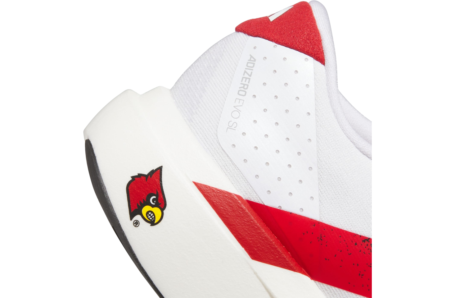 Adidas Louisville Cardinals Adizero Evo SL Cloud White