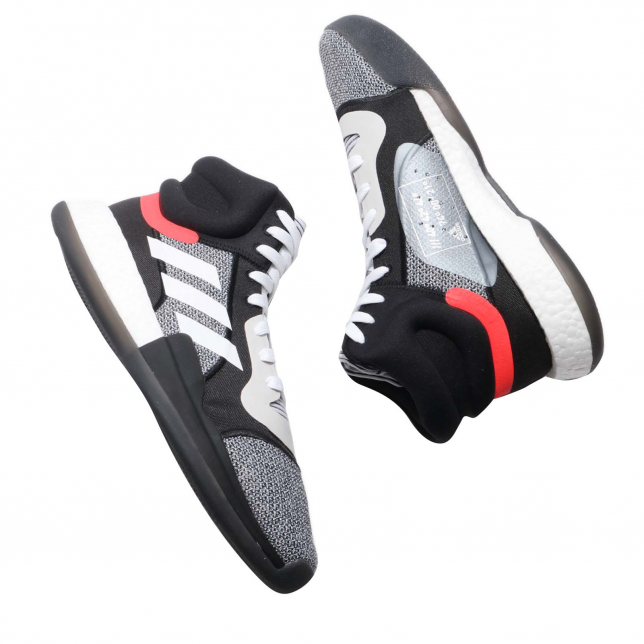 adidas Marquee Boost Cloud White Core Black Solar Red BB7822