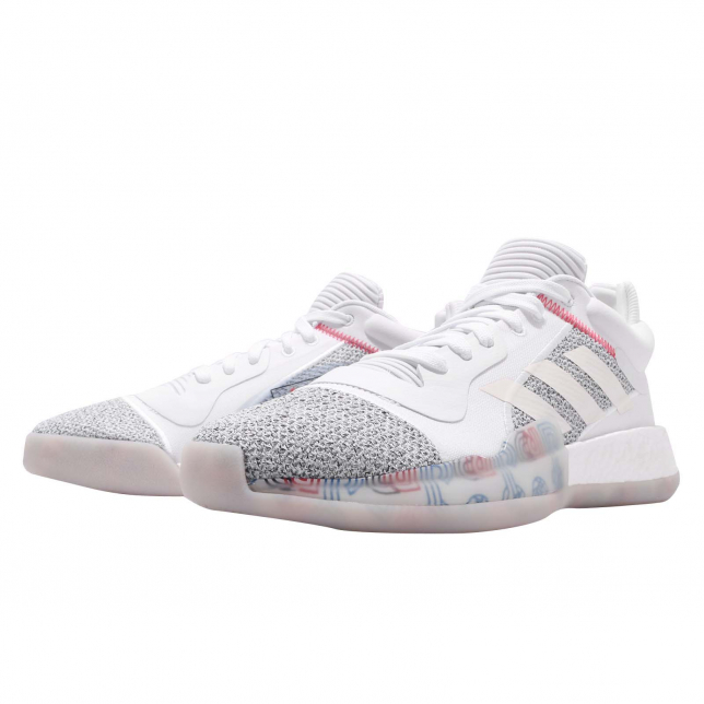 adidas Marquee Boost Low Cloud White Shock Cyan