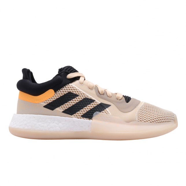 adidas Marquee Boost Low Linen Black Flash Orange F97280