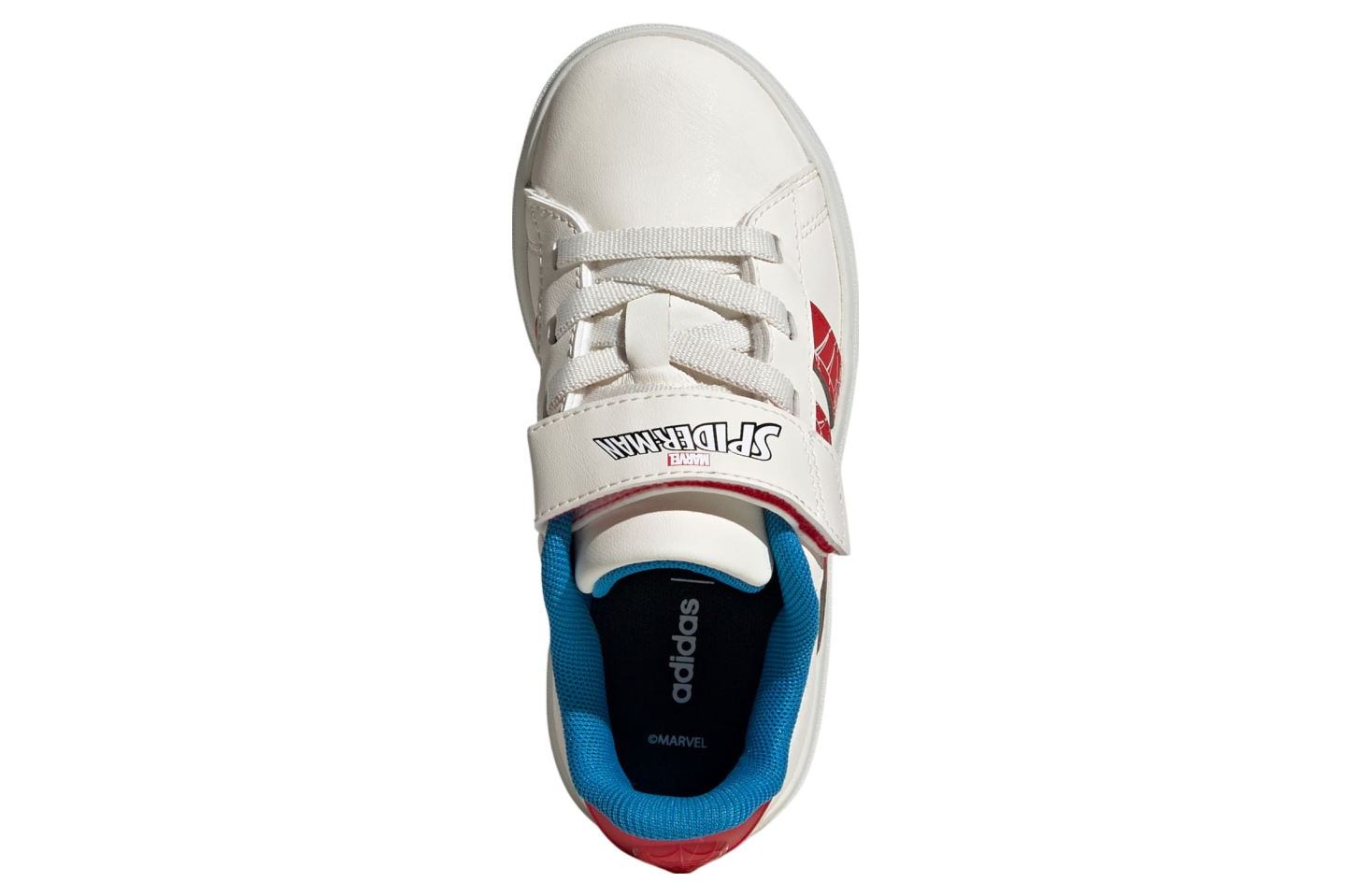 Adidas Marvel Spider-man Grand Court Gs Cloud White / Pure Ruby