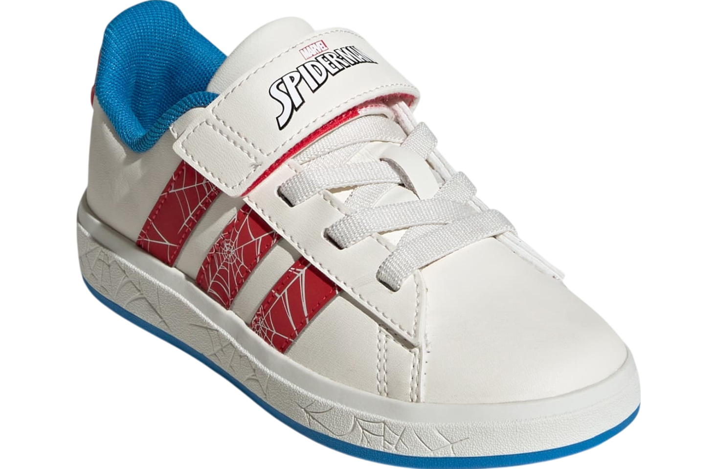 Adidas Marvel Spider-man Grand Court Gs Cloud White / Pure Ruby