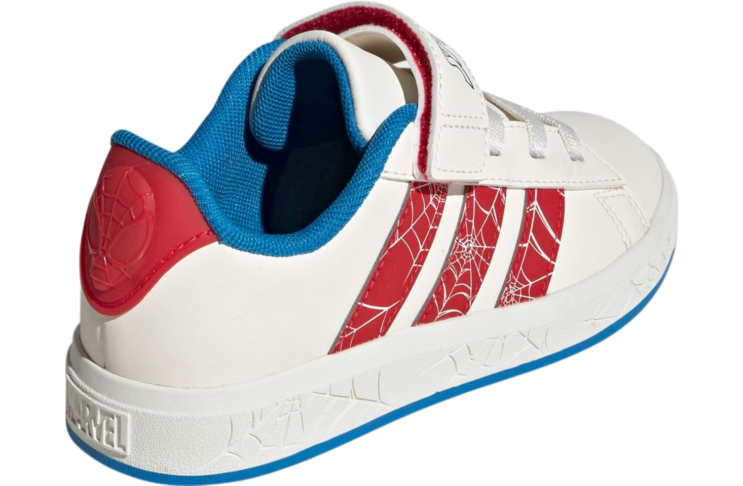 Adidas Marvel Spider-man Grand Court Gs Cloud White / Pure Ruby
