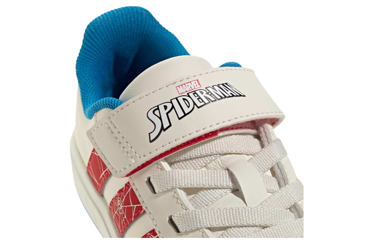 Adidas Marvel Spider-man Grand Court Gs Cloud White / Pure Ruby