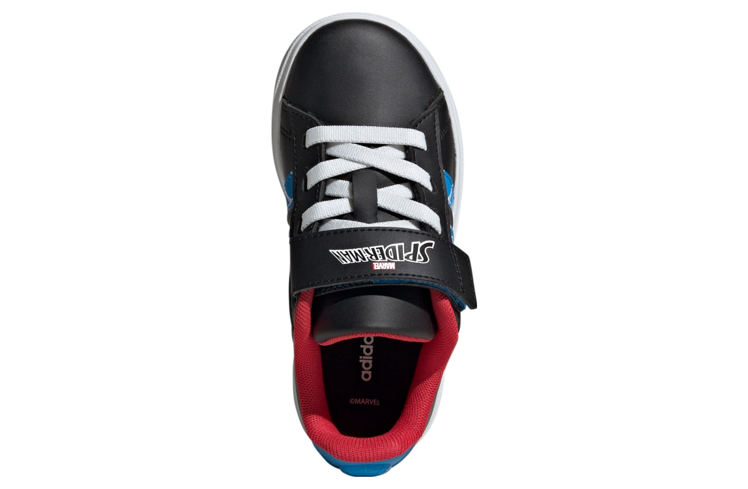 Adidas Marvel Spider-Man Grand Court GS Core Black / Bright Blue