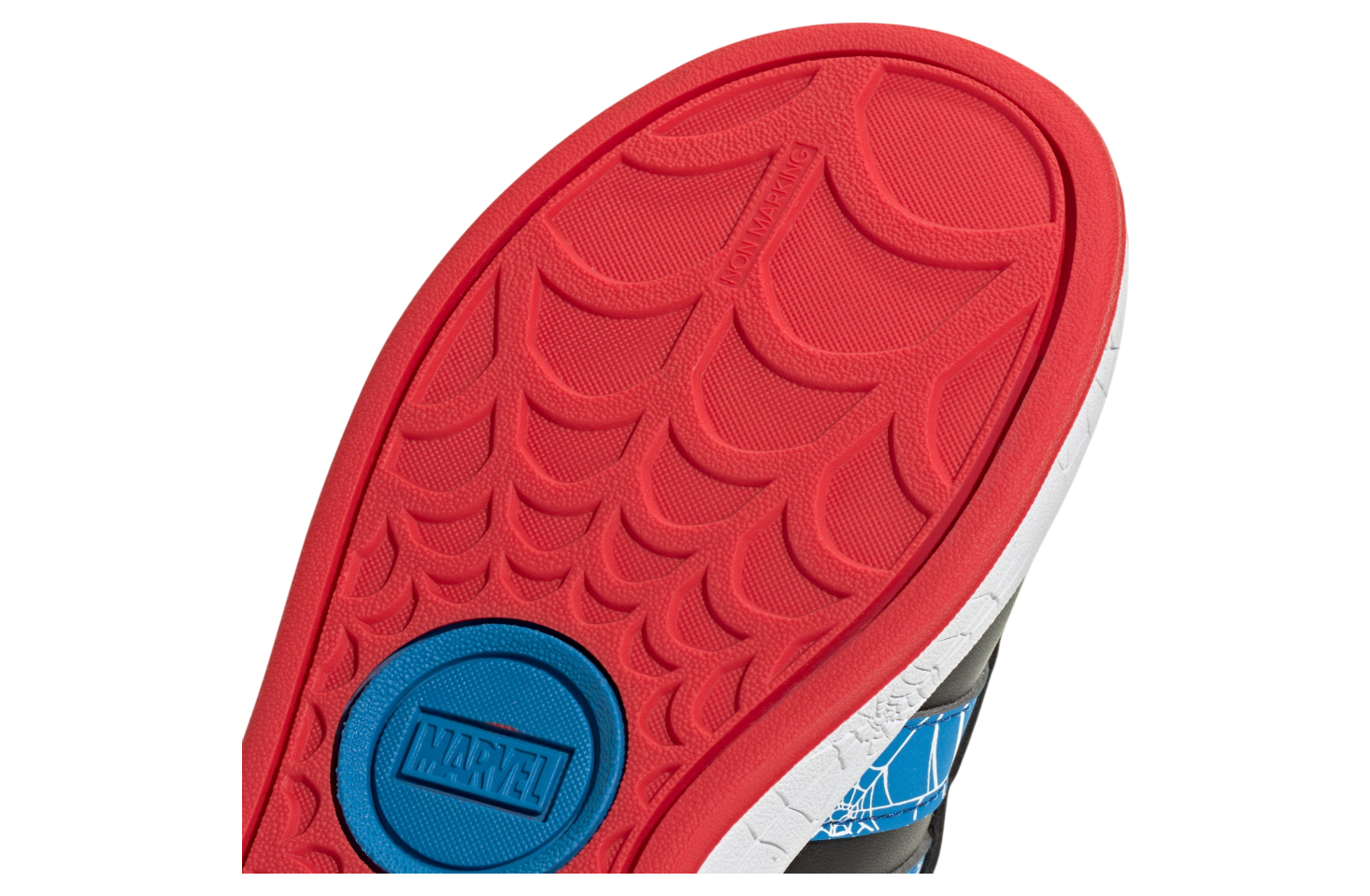 Adidas Marvel Spider-Man Grand Court GS Core Black / Bright Blue