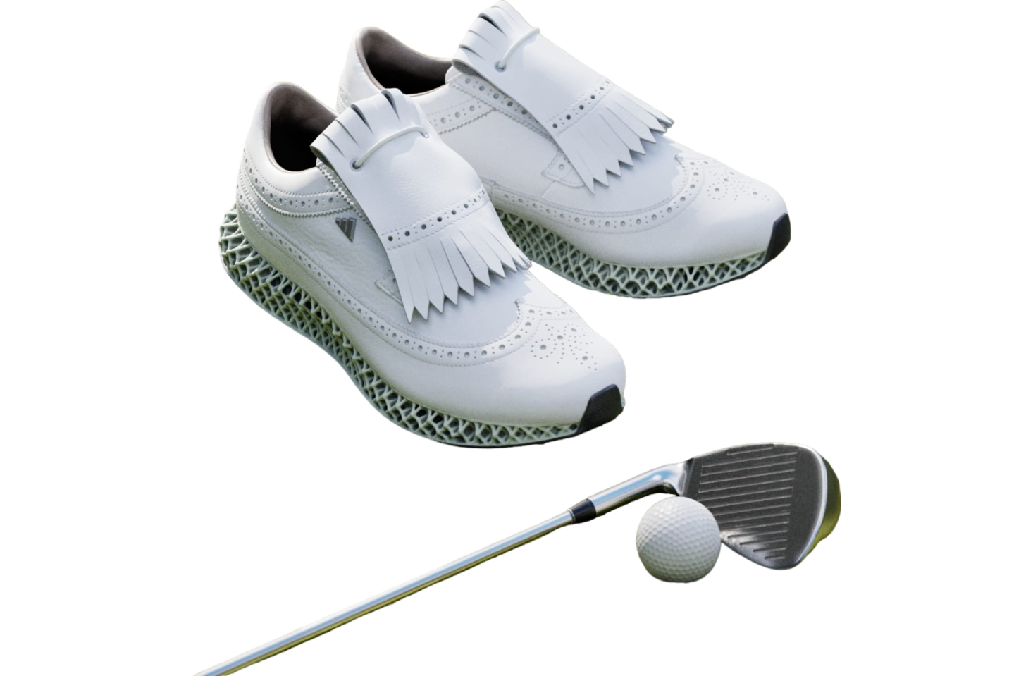 Adidas Mc87 Adicross 4d Spikeless Golf Cloud White / Iron Metallic