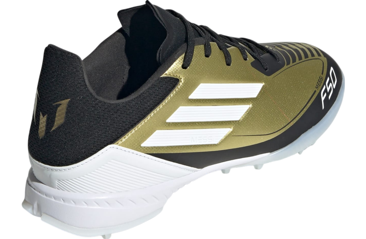 Adidas Messi F50 League Turf Gold Metallic / Cloud White