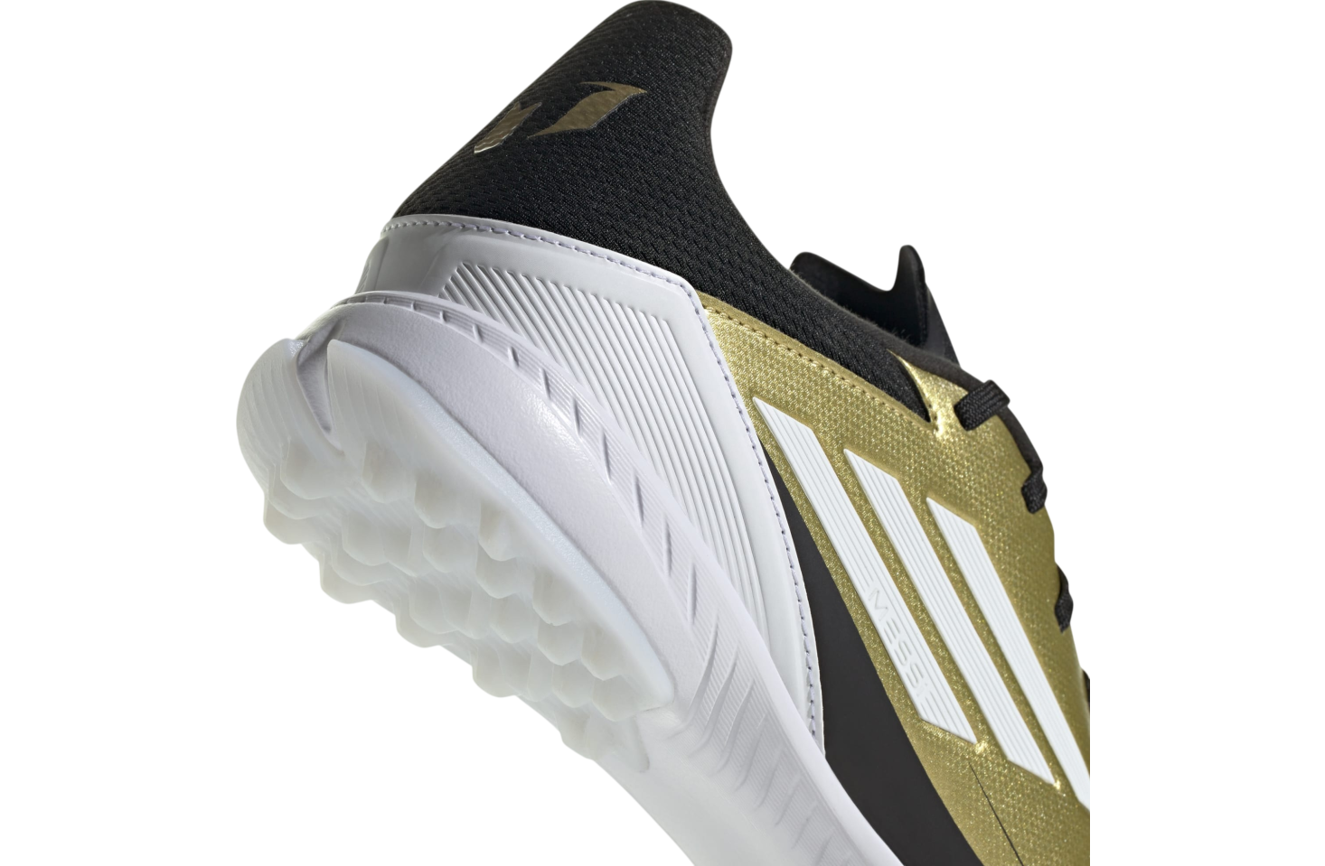 Adidas Messi F50 League Turf Gold Metallic / Cloud White