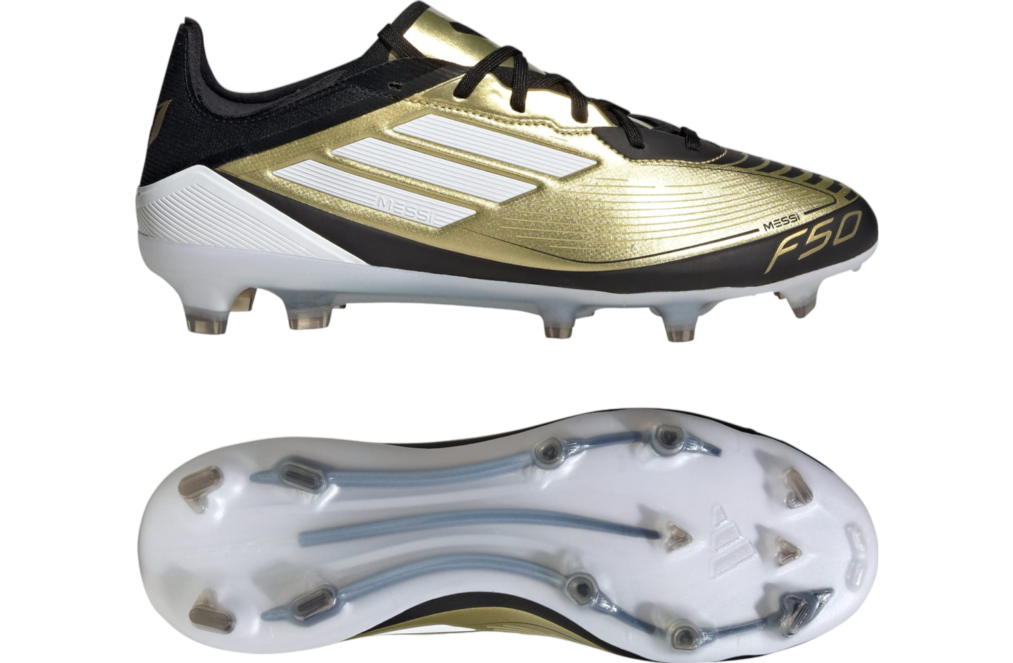 Adidas Messi F50 Pro FG Gold Metallic / Cloud White