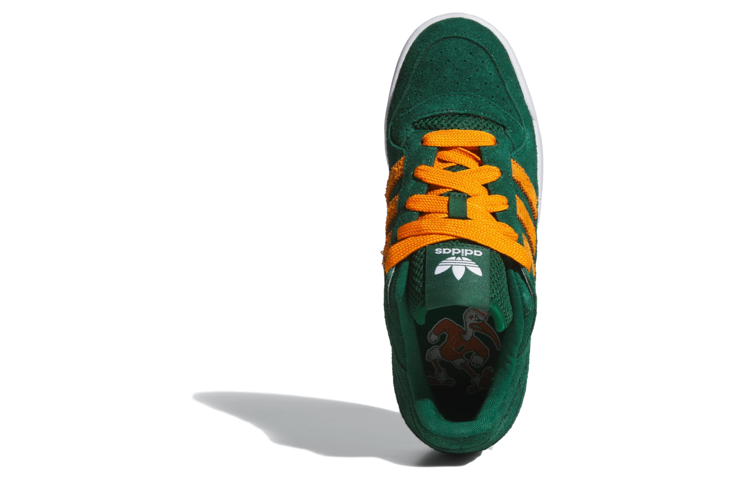 Adidas Miami Hurricanes Forum Low Cl Dark Green / Cloud White