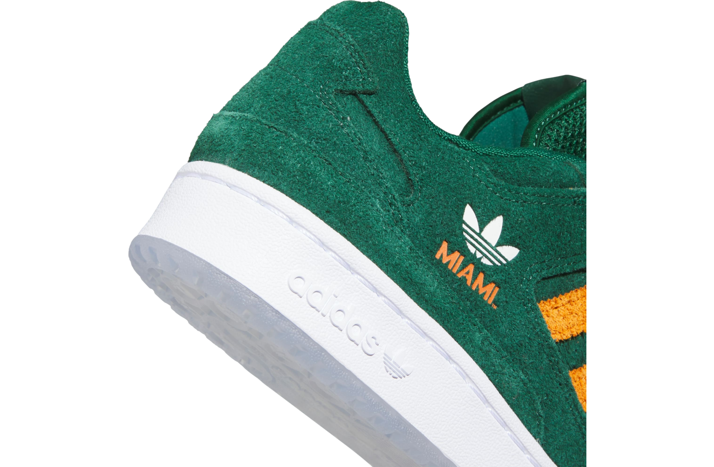 Adidas Miami Hurricanes Forum Low Cl Dark Green / Cloud White