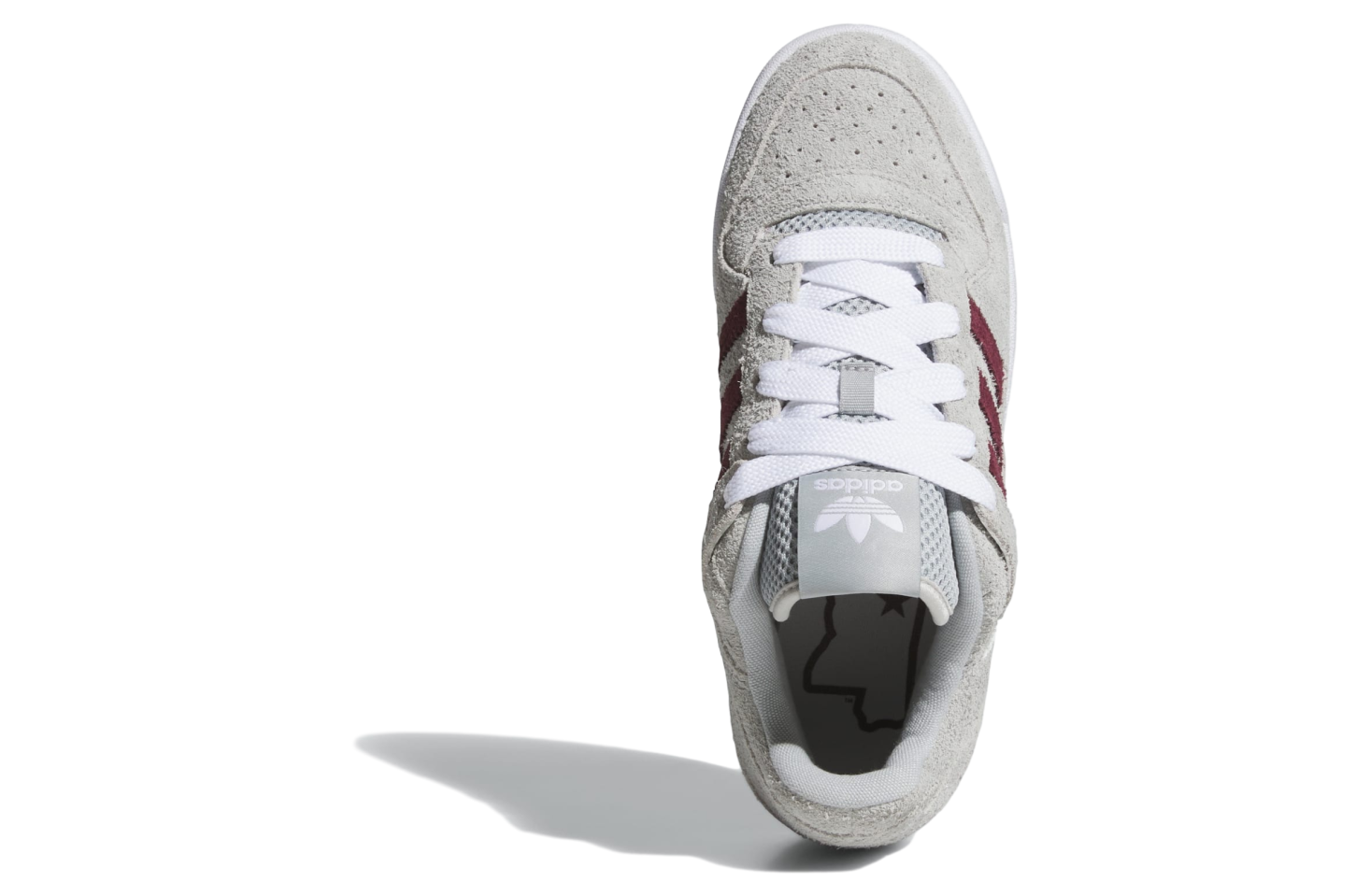 Adidas Mississippi State Bulldogs Forum Low CL Team Maroon / Stone