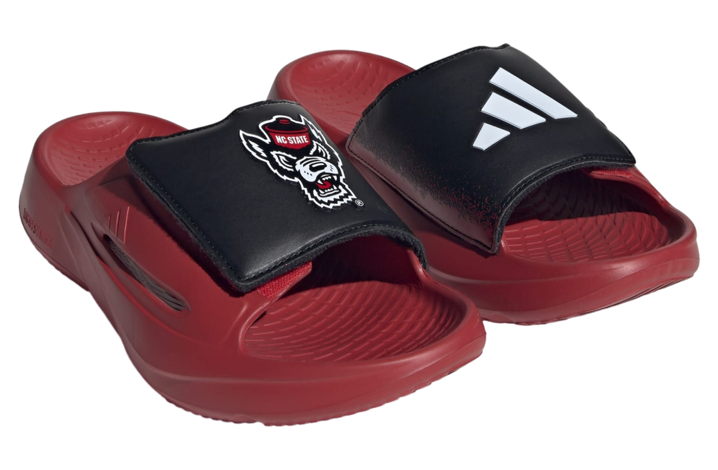 Adidas NC State Wolfpack Lightblaze Slide Team Power Red / Cloud White