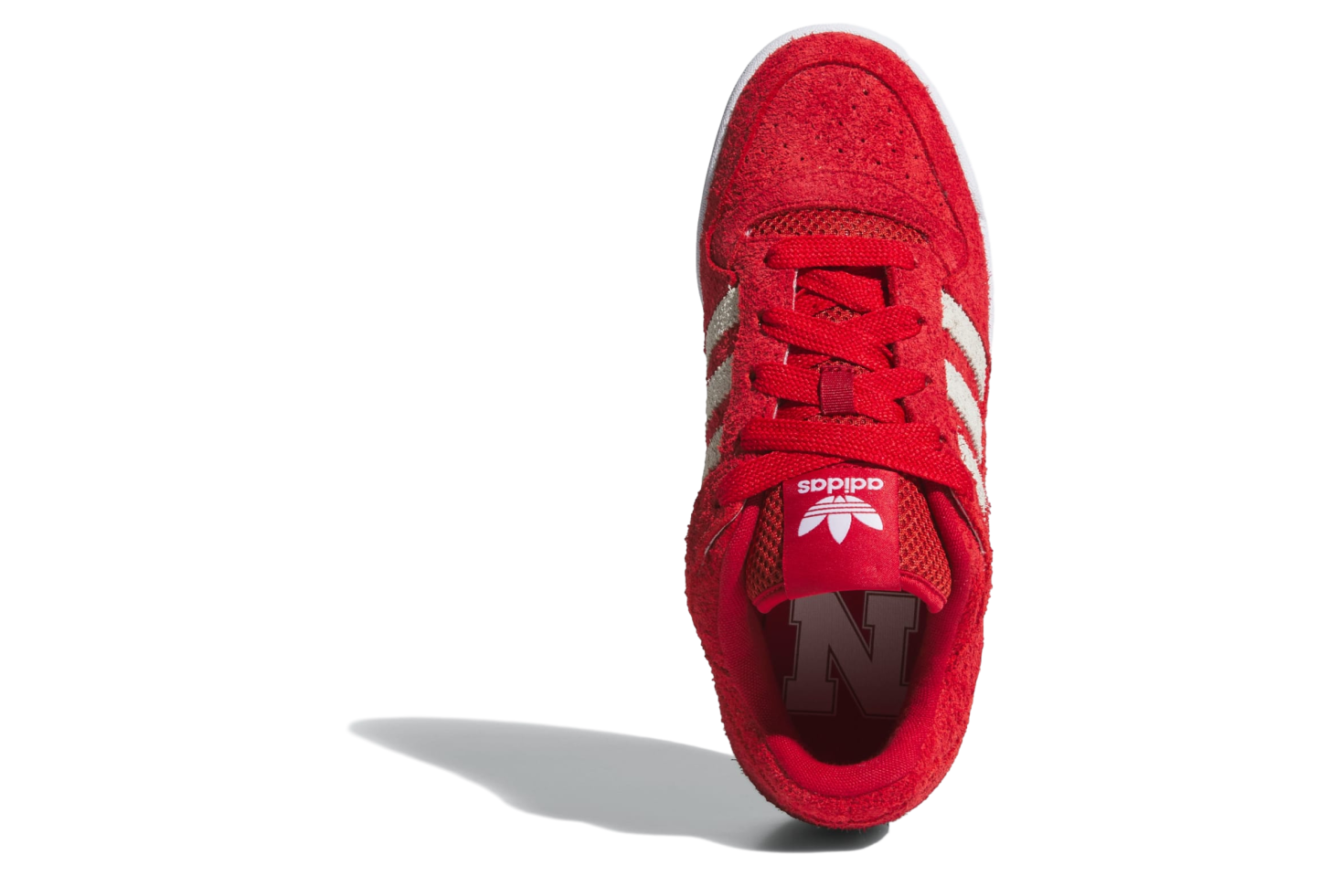 Adidas Nebraska Cornhuskers Forum Low Cl Team Power Red 2 / Cloud White