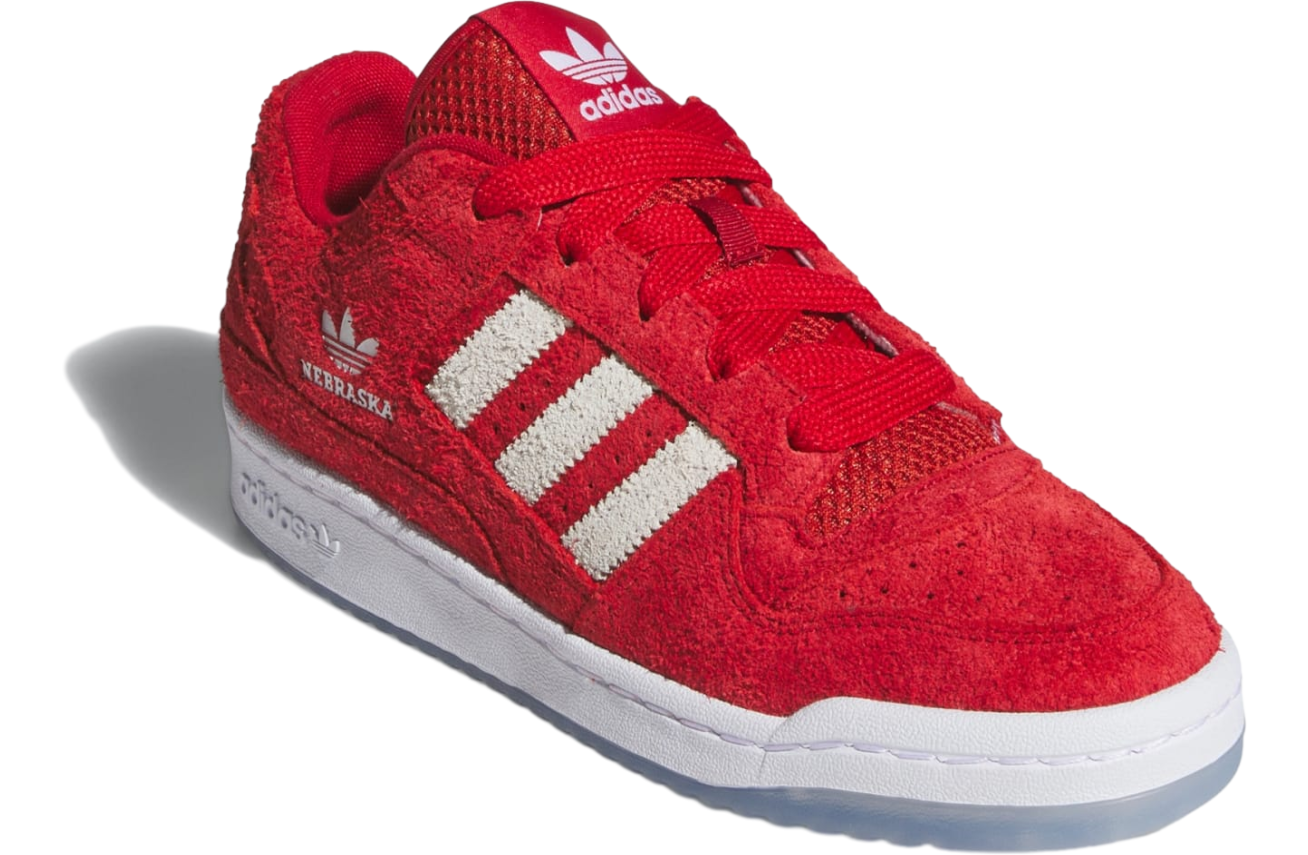 Adidas Nebraska Cornhuskers Forum Low Cl Team Power Red 2 / Cloud White