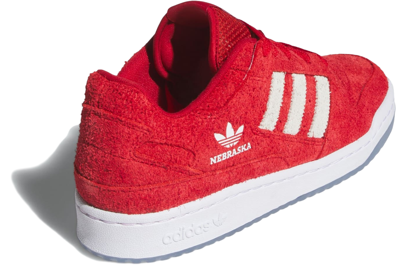 Adidas Nebraska Cornhuskers Forum Low Cl Team Power Red 2 / Cloud White