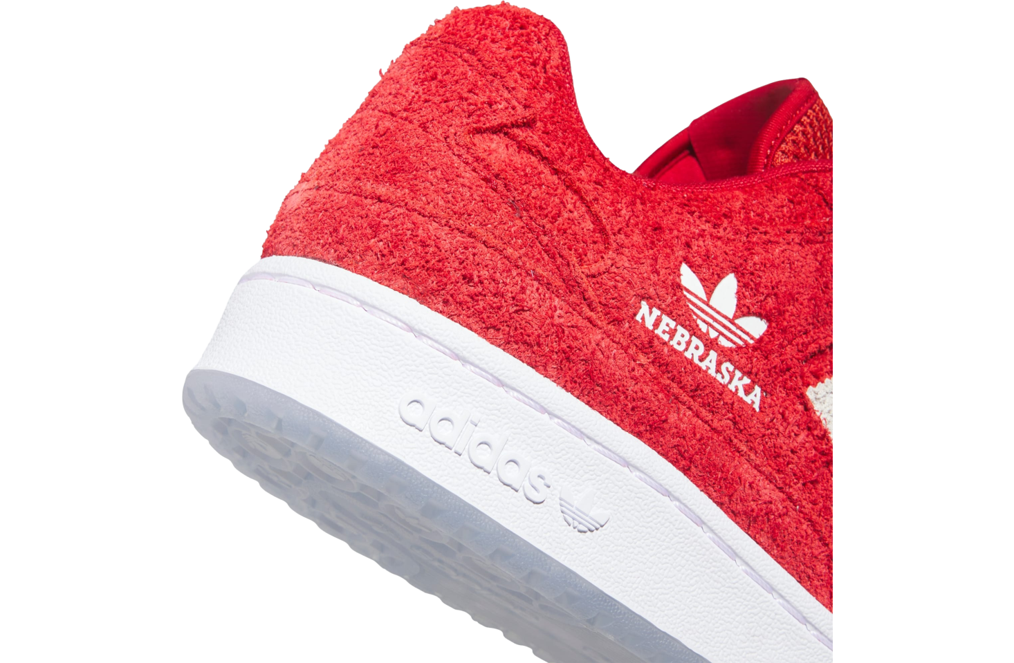 Adidas Nebraska Cornhuskers Forum Low Cl Team Power Red 2 / Cloud White