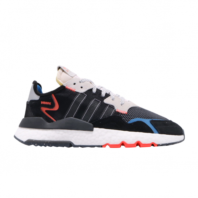 adidas Nite Jogger Black White Blue Bird