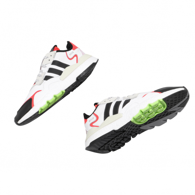 adidas Nite Jogger Footwear White Core Black Hi Res Red EH1293