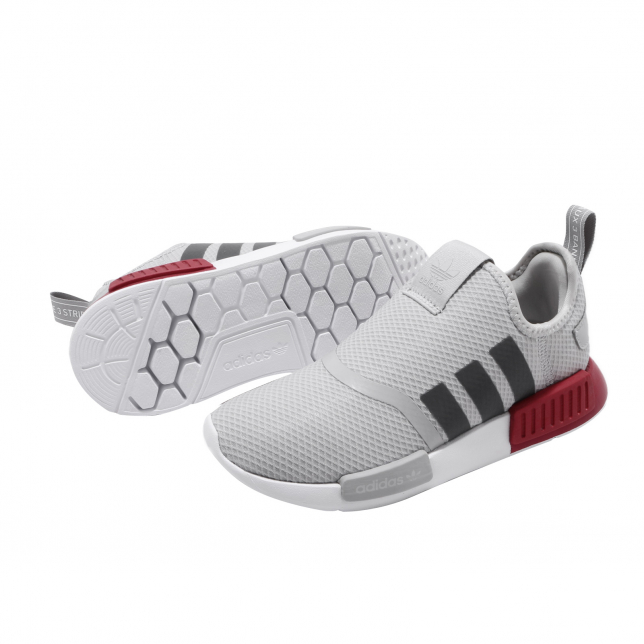 adidas NMD 360 GS Grey Two Scarlet - Apr 2020 - EF6621