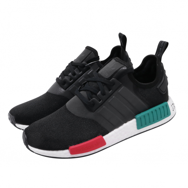 black and green nmd