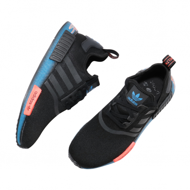 adidas NMD R1 Core Black Signal Coral