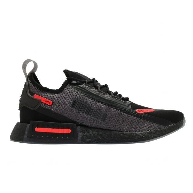 adidas NMD R1 Spectoo Core Black Grey Five Solar Red FZ3204