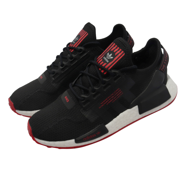 adidas NMD R1 V2 Core Black Scarlet