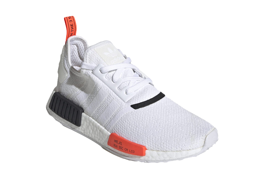 BUY Adidas NMD R1 White Solar Red 