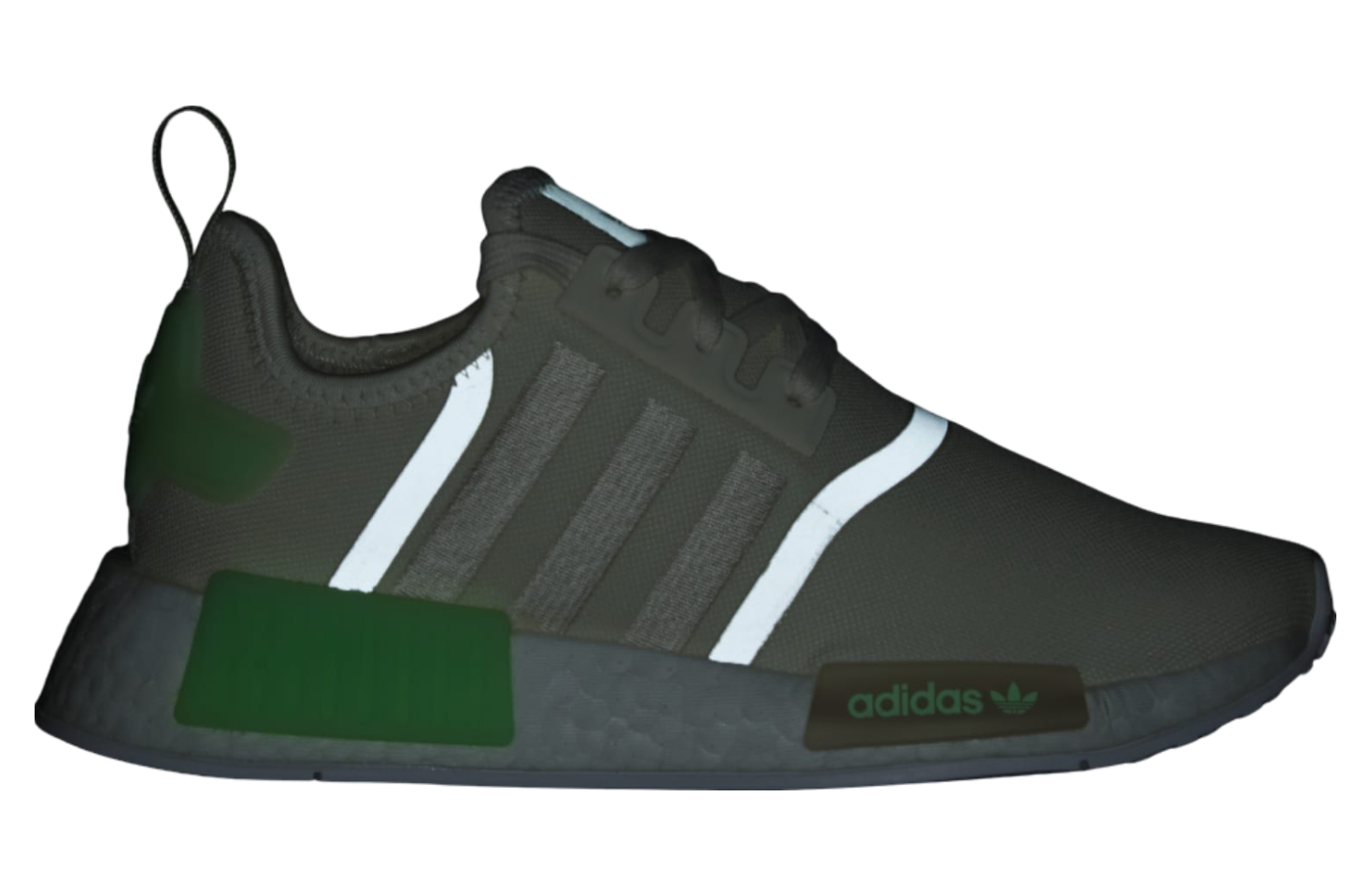 Adidas Nmd_r1 WMNS Cream White / Semi Green Spark