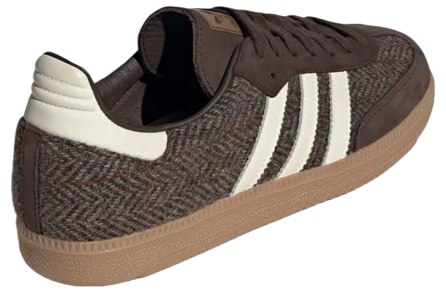 Adidas Originals Samba Tweed Pack Dark Brown Cream White Black