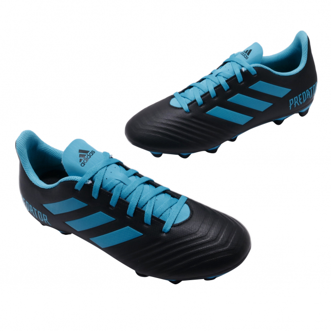 adidas Predator 19.4 FxG Core Black Bright Cyan