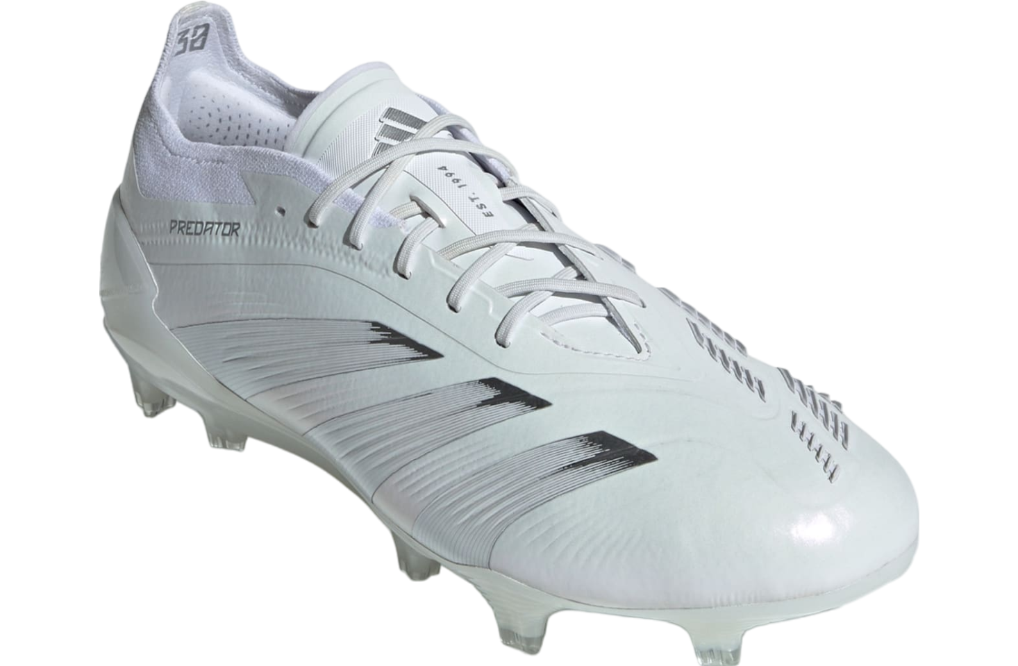 Adidas Predator 24 Elite Low FG Cloud White / Silver Metallic