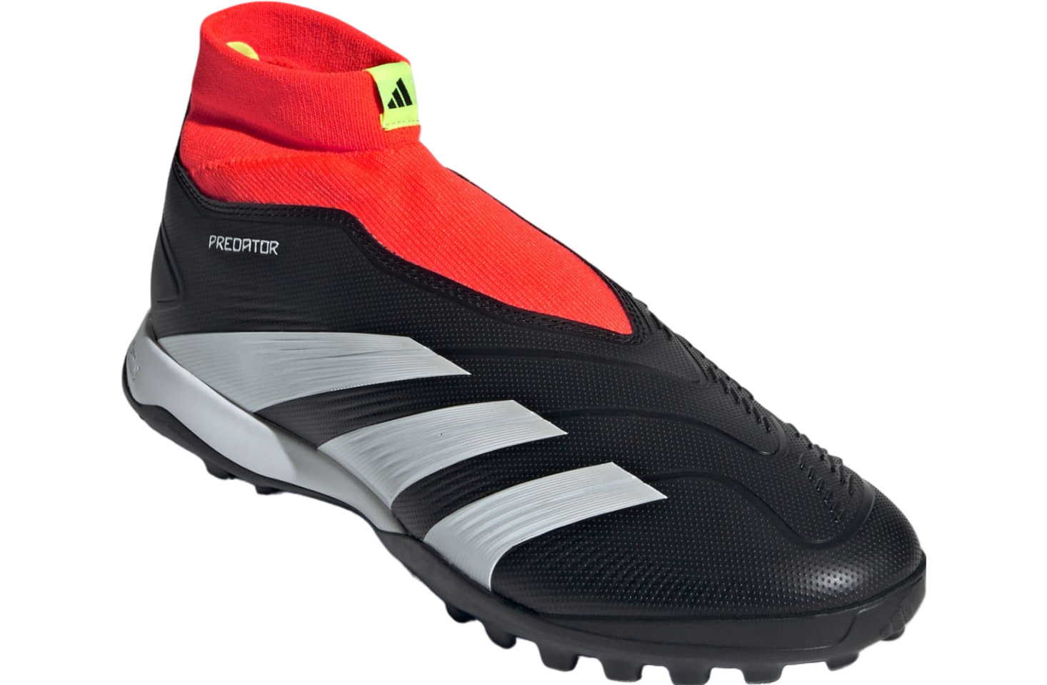 Adidas Predator 24 League Laceless Turf Soccer WMNS Core Black / Solar Red