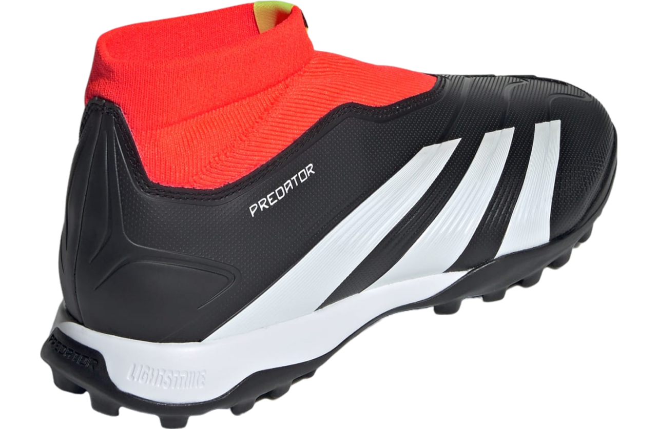 Adidas Predator 24 League Laceless Turf Soccer WMNS Core Black / Solar Red