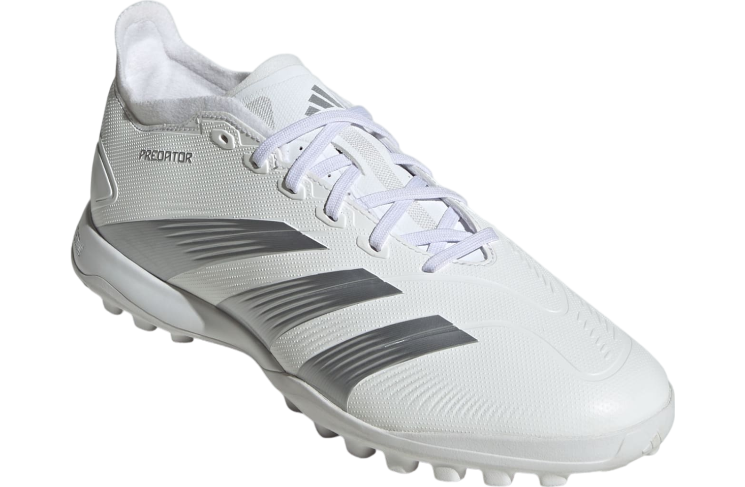 Adidas Predator 24 League Low Turf Cloud White / Silver Metallic