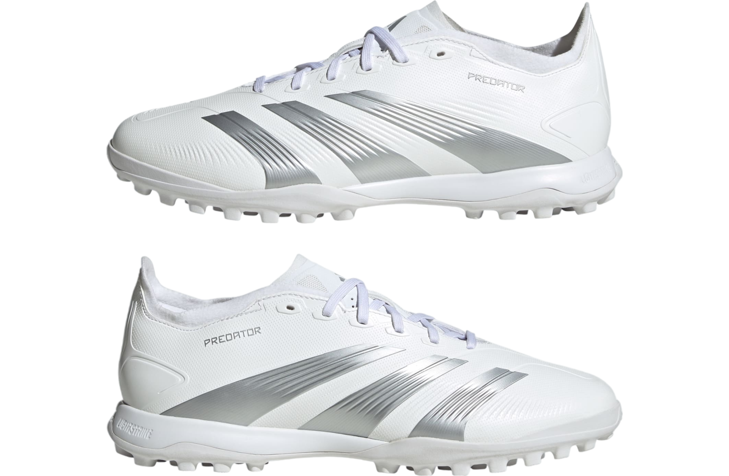 Adidas Predator 24 League Low Turf Cloud White / Silver Metallic