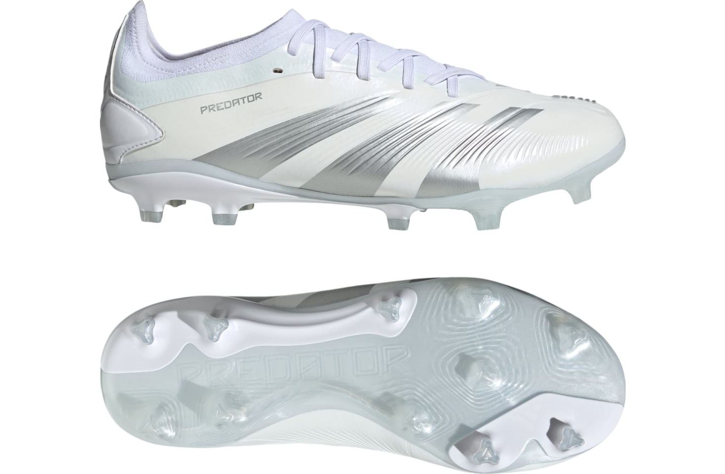 Adidas Predator 24 Pro FG WMNS Cloud White / Silver Metallic