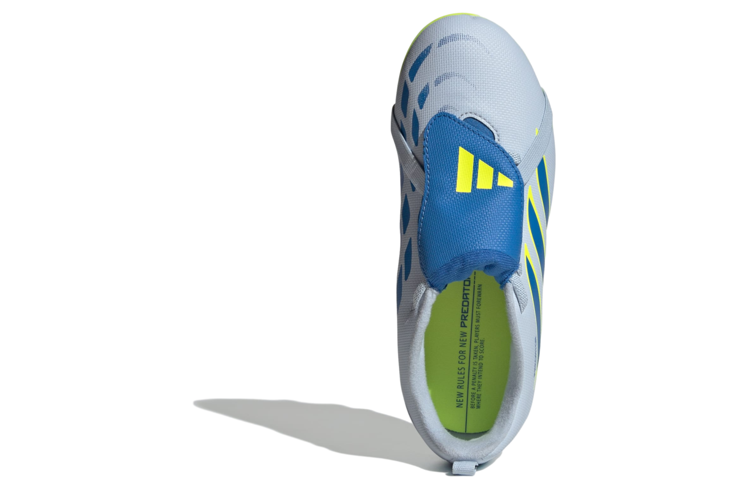 Adidas Predator Club Fold-Over Tongue Elastic Laces FG /multi Ground GS Crystal Sky / Ray Blue