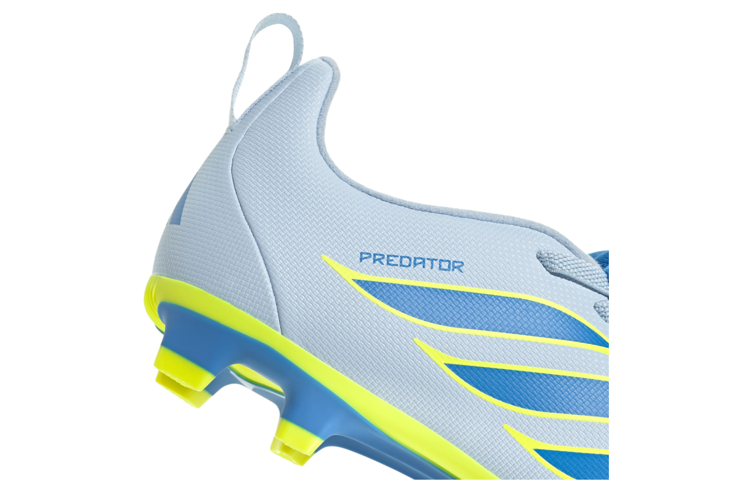 Adidas Predator Club Fold-Over Tongue Elastic Laces FG /multi Ground GS Crystal Sky / Ray Blue