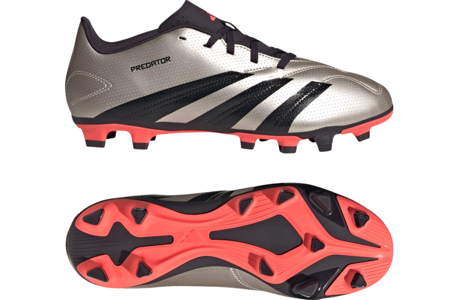 Adidas Predator Club Multi-Ground Platinum Metallic / Aurora Black