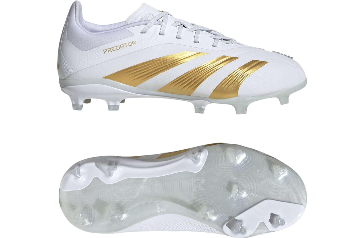 Adidas Predator Elite FG GS Cloud White / Gold Metallic