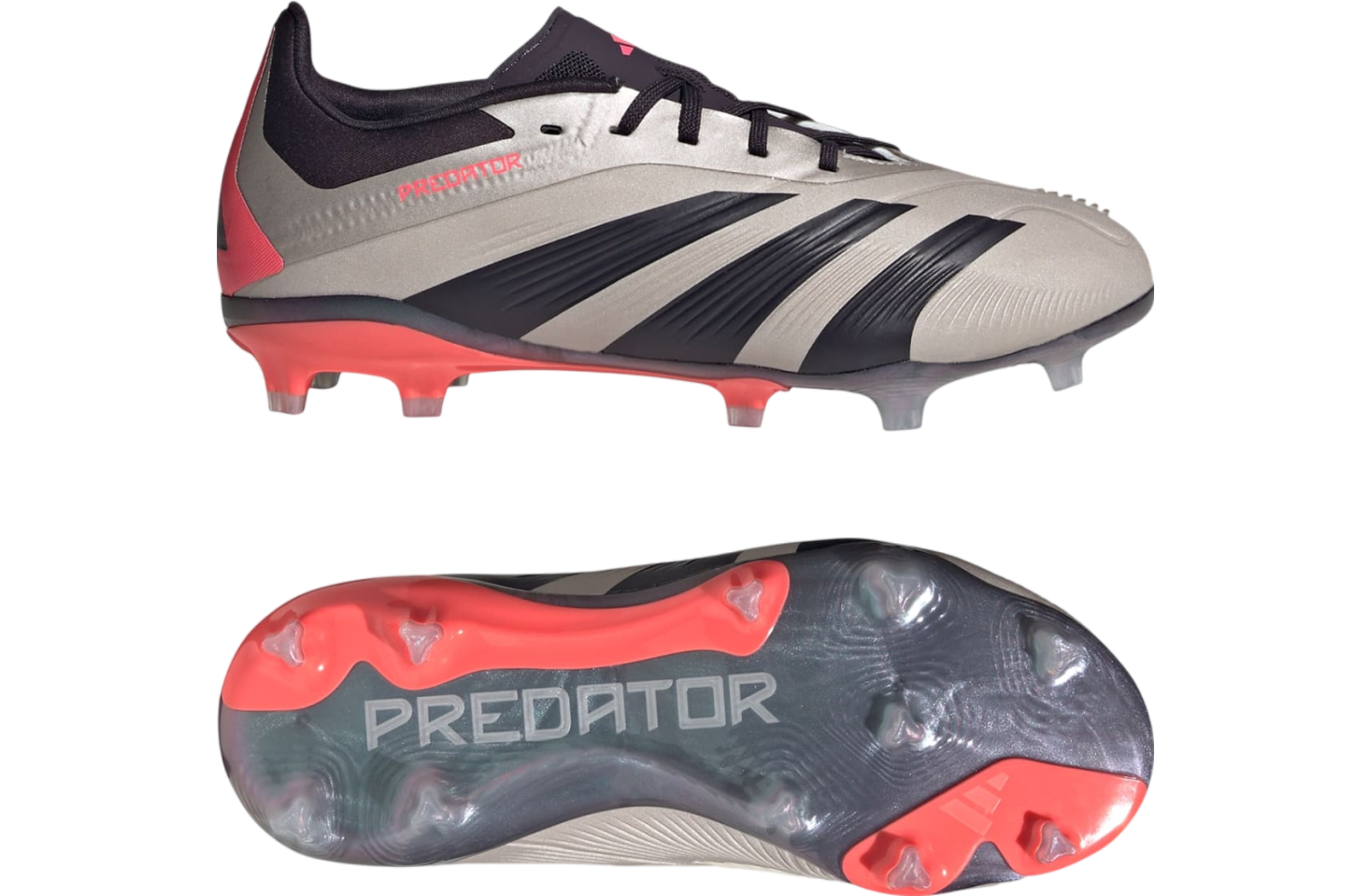 Adidas Predator Elite FG GS Platinum Metallic / Aurora Black