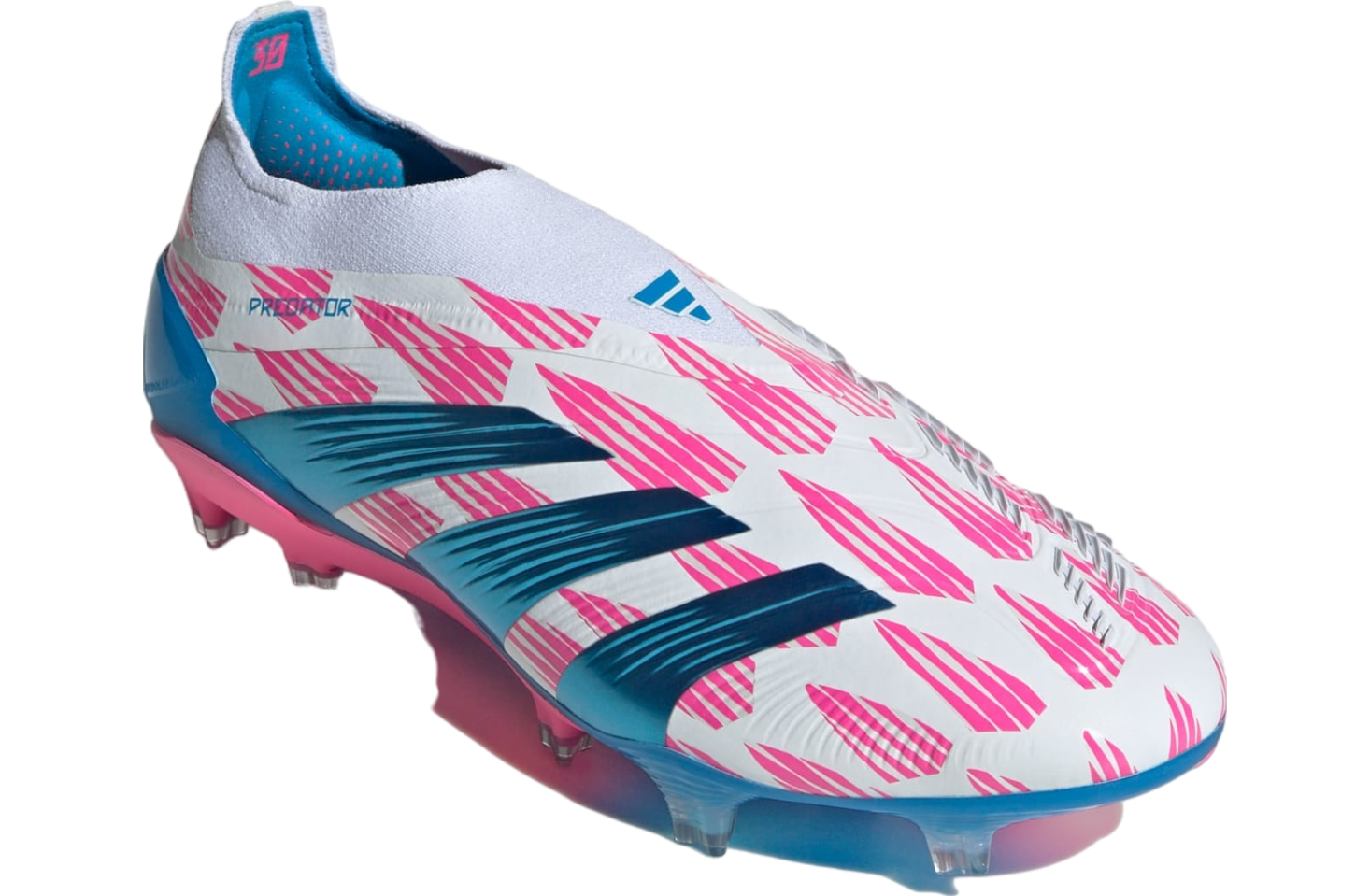 Adidas Predator Elite FG Laceless WMNS Cloud White / Solar Blue